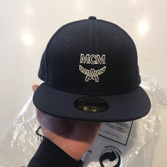 MCM x New Era Fitted Cap Hat 7 1/8 - Picture 2 of 6
